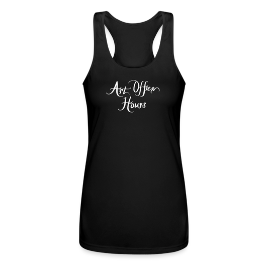 Art Office Hours - Women’s Performance Racerback Tank Top - black