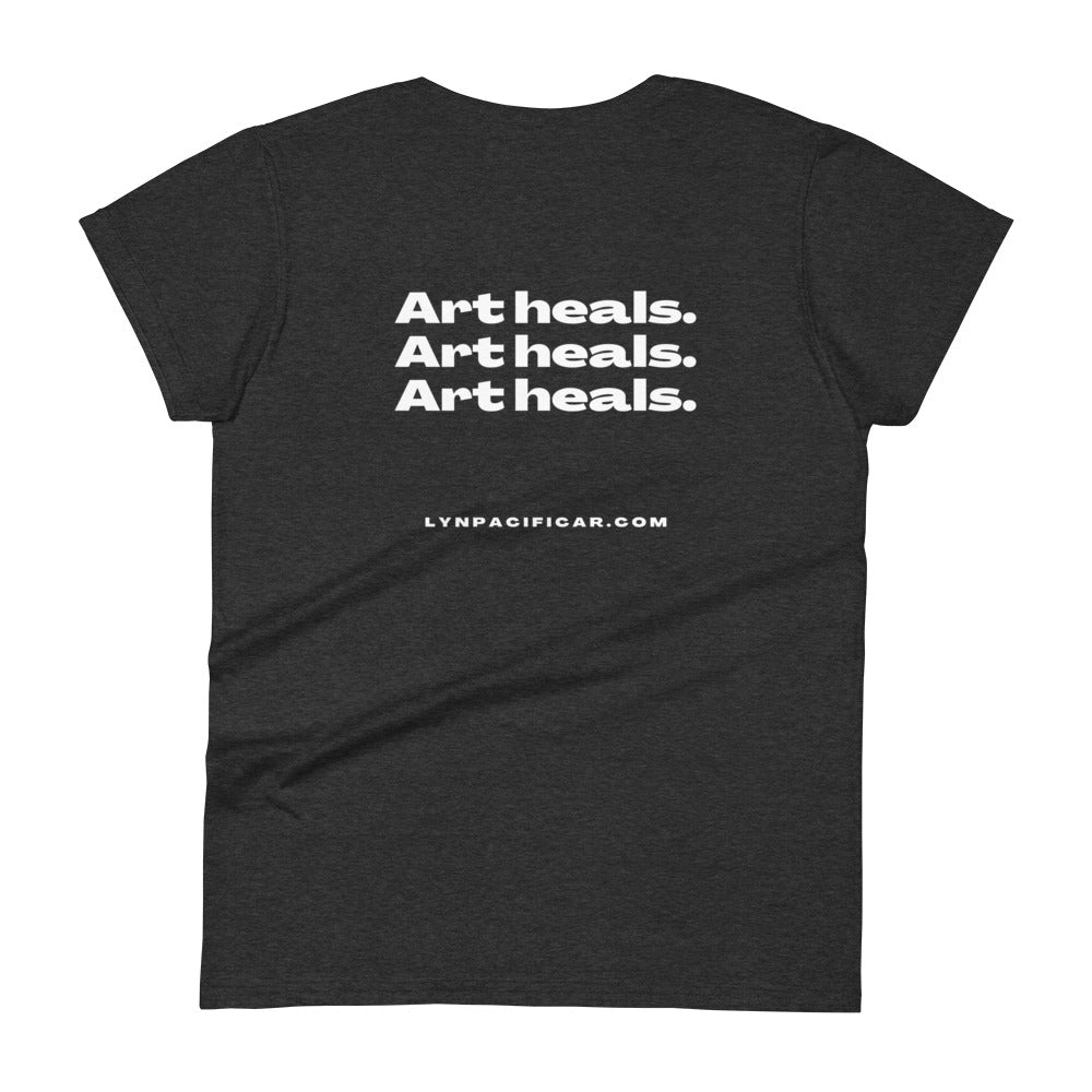 Art Office Hours Art Heals Quote - Women's T-shirt